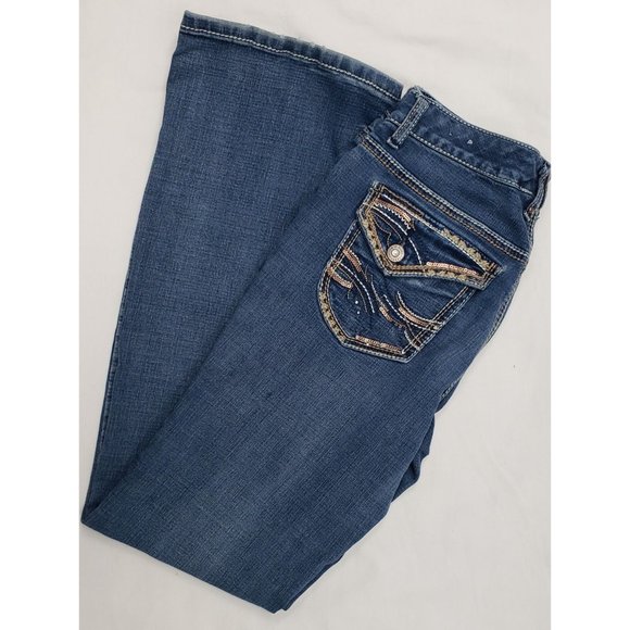 Rhythm in Blues ~ Women's Jeans ~ Embellished ~ Sz 6R - Picture 8 of 10